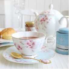 英式下午茶骨瓷咖啡杯樱花系列 